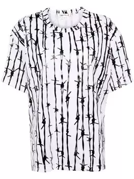 Comme Des Garons футболка с графичным принтом, белый
