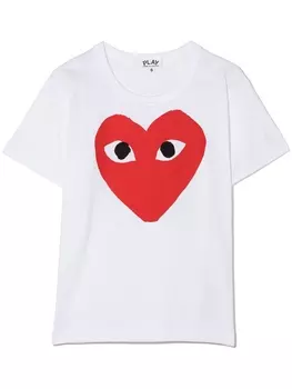 Comme des Garons футболка с логотипом, белый