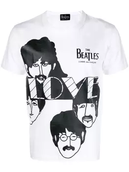 Comme des Garons футболка 'The Beatles', белый