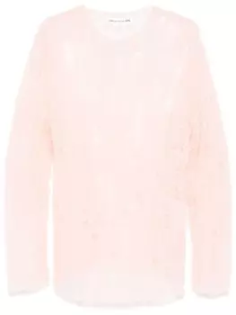 Comme Des Garons Girl джемпер с прямым подолом, розовый