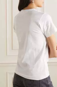 COMME DES GARONS GIRL Футболка из хлопкового джерси с принтом, белый