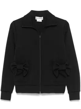 Comme Des Garons Girl топ на молнии с бантом, черный