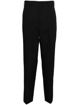 Comme des Garons Homme Deux брюки в клетку, черный