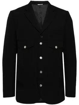 Comme des Garons Homme Deux однобортный блейзер, черный