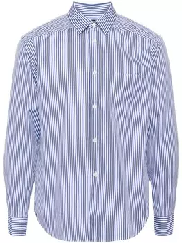 Comme des Garons Homme Deux рубашка candy в полоску, синий