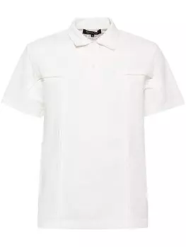 Comme des Garons Homme Deux рубашка поло со вставками, белый