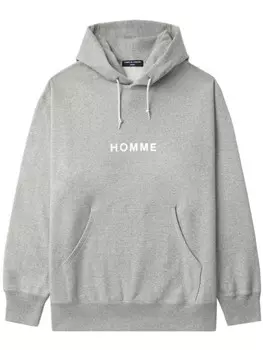 Comme des Garons Homme худи с логотипом, серый