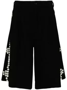 Comme des Garons Homme Plus декоративная пуговица, короткая, черный