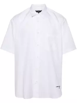 Comme des Garons Homme рубашка с вышитым логотипом, белый
