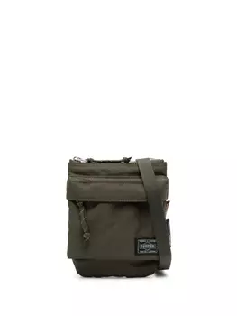 Comme des Garons Homme сумка-мессенджер с нашивкой-логотипом, зеленый