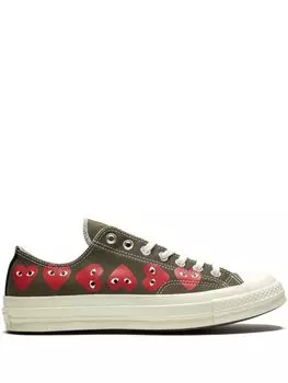 Comme des Garons кеды Chuck 70 Multi Hearts, зеленый