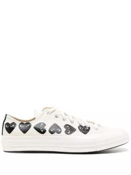 Comme des Garons кеды Chuck 70 Multi Heart из коллаборации с Converse, нейтральный цвет