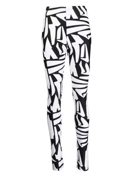 Comme Des Garons легинсы в двух тонах, белый