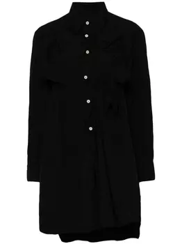 Comme Des Garons longline button-up shirt, черный