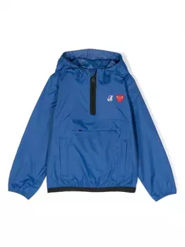 Comme des Garons непромокаемая куртка из коллаборации с K-Way, синий