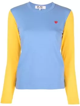 Comme Des Garons Play джемпер в двух тонах, синий