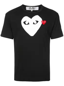 Comme Des Garons Play футболка с логотипом, черный