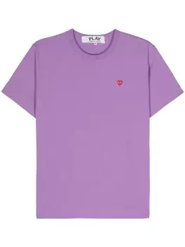 Comme Des Garons Play футболка с логотипом, фиолетовый