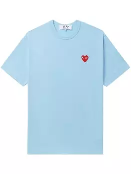 Comme Des Garons Play футболка с логотипом, синий