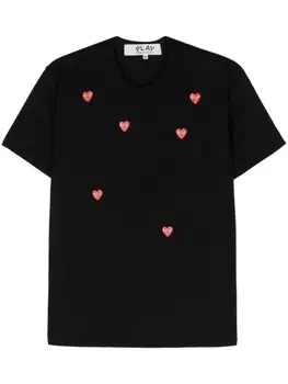 Comme Des Garons Play футболка с принтом, черный