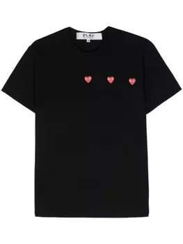 Comme Des Garons Play футболка с принтом, черный