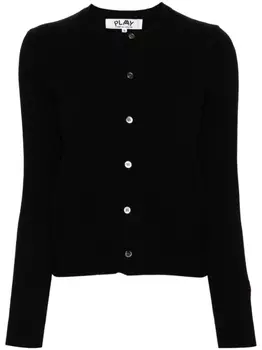 Comme Des Garons Play кардиган из коллаборации с the Artist Invader, черный