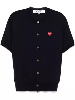 Comme Des Garons Play кардиган с нашивкой, синий