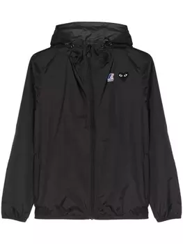 Comme Des Garons Play куртка на молнии с капюшоном из коллаборации с K-Way, черный