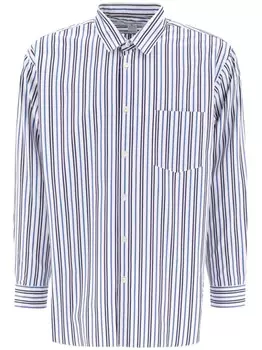 Comme Des Garons Play рубашка в полоску, синий