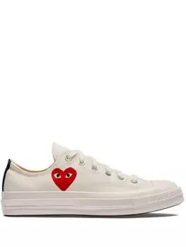 Comme Des Garons Play x Converse кеды Chuck '70 Small Red Heart, белый