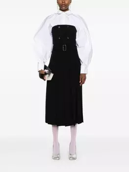 Comme Des Garons Плиссированное платье миди Comme Des Garons Comme Des Garons Comme Des Garons, черный