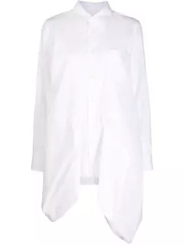 Comme Des Garons рубашка асимметричного кроя, белый
