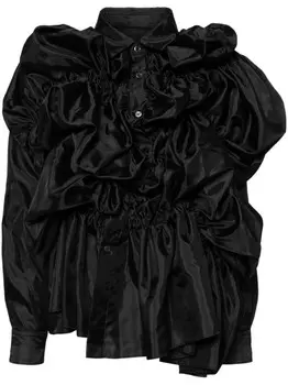 Comme Des Garons рубашка со сборками, черный