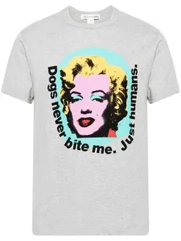 Comme Des Garons Shirt футболка с графичным принтом, серый
