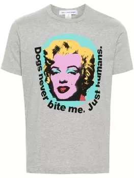 Comme Des Garons Shirt футболка с графичным принтом, серый
