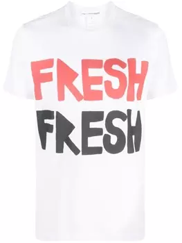 Comme Des Garons Shirt футболка с принтом Brett Westfall, белый