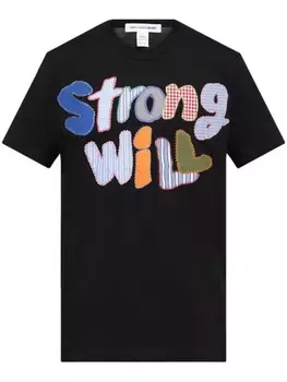 Comme Des Garons Shirt футболка «Сильная воля», черный