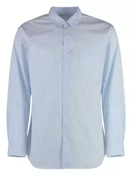 Comme Des Garons Shirt полосатая рубашка на пуговицах, синий