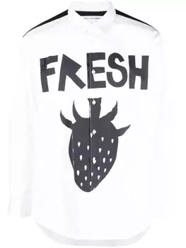 Comme Des Garons Shirt рубашка с графичным принтом, белый