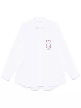 Comme Des Garons Shirt рубашка с логотипом из коллаборации с Medicom Toy, белый