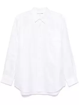 Comme Des Garons Shirt рубашка с узорчатым жаккардом, белый