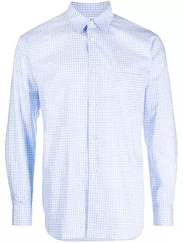 Comme Des Garons Shirt рубашка в клетку, синий