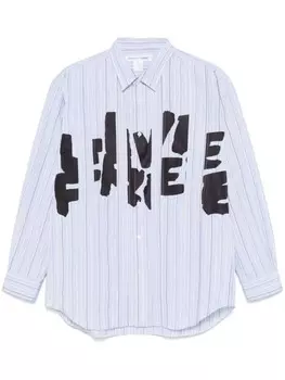 Comme Des Garons Shirt рубашка в полоску, черный
