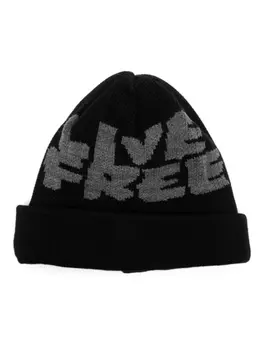 Comme Des Garons Shirt шапка-бини, связанная интарсией, черный