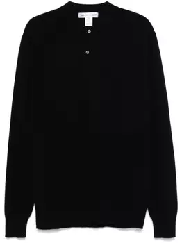 Comme Des Garons Shirt шерстяная рубашка поло, черный