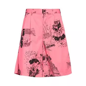 Comme des Garons SHIRT Шорты с рисунком, цвет Розовый