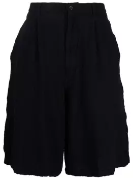 Comme Des Garons Shirt шорты строгого кроя с низким шаговым швом, синий