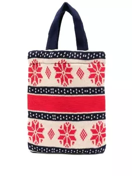 Comme Des Garons Shirt вязаная сумка-тоут, синий