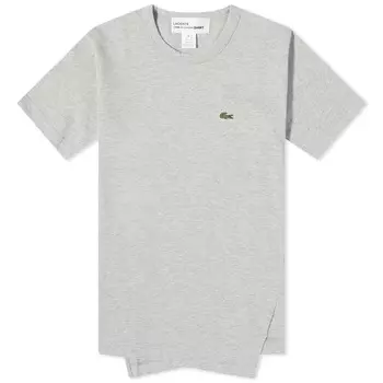 Comme des Garons SHIRT x Lacoste Асимметричная футболка