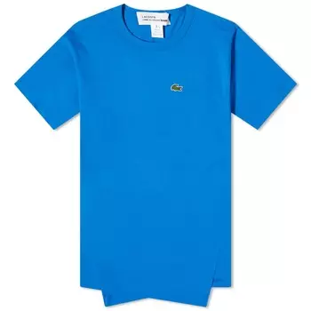 Comme des Garons SHIRT x Lacoste Асимметричная футболка, синий